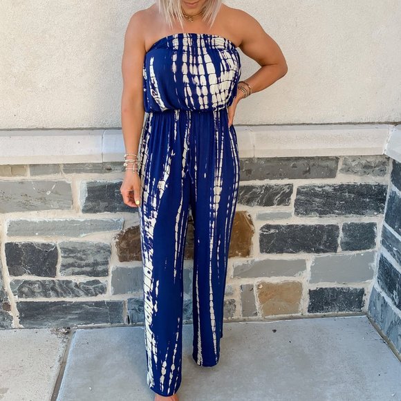 High Tide Off The Shoulder Jumpsuit - Picture 7 of 7